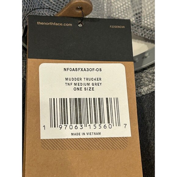 The North Face Mudder Trucker Hat Gray Never Stop Exploring NWT - Picture 6 of 6